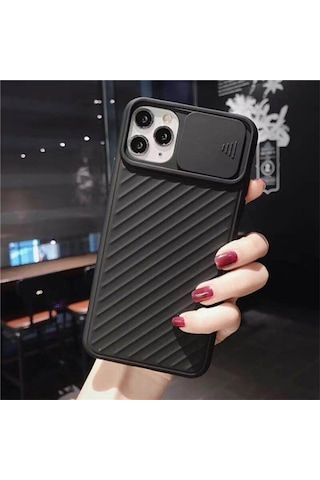 Ally Apple Uyumlu iPhone 11 Pro 5.8 Kilif Kamera Kapatan Koruyucu Sürgülü Kil 143905139 - Renk / Yesil
