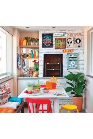 Kişiye Özel Metal Retro Poster (29X19) (547644340)