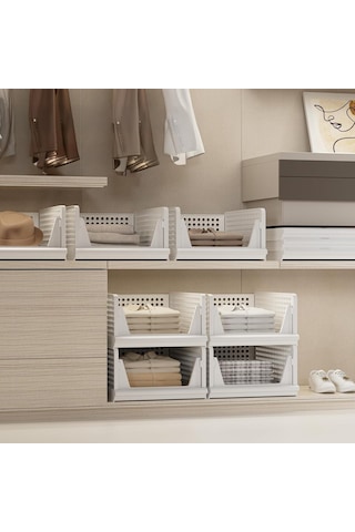 Ayrex 3 Adet Kayar Raf Elbise Dolap İçi Organizeri, Mutfak, Banyo, Çocuk Odası, Garaj Ve Ardiye İçin Üst Üste Diz Diğer