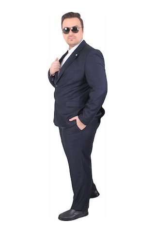 Starbattal Erkek Büyük Beden 6 Drop Takım Elbise Parıs 071010 Lacıvert Lacivert