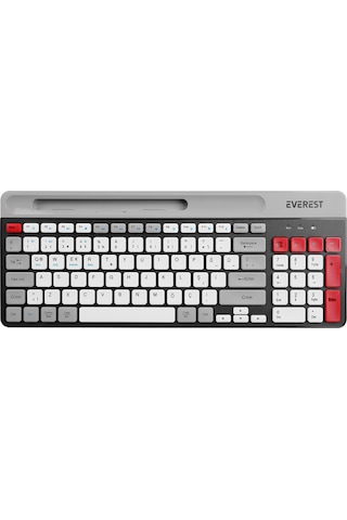 Everest KB-88 Ruby 2.4G Kablosuz Bluetooth Türkçe Q Klavye