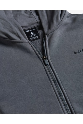Skechers M Essential Full Zip Hoodie Sweatshirt Erkek Gri Sweatshirt S2610014-3998 Gri