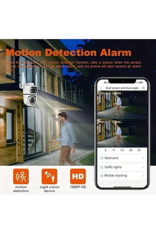 A13 Ukron 4mp Wifi Kablosuz Fullhd 360 Derece Renkli Gece Görüşlü