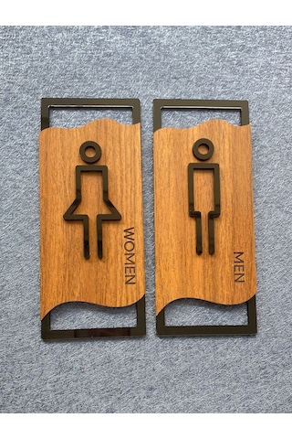 Lüx Kabartmalı Mdf Wc Yönlendirme Seti