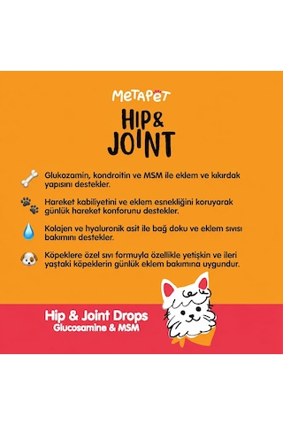 Tr Köpekler İçin Eklem Sağlığı Tamamlayıcı Glukozamin Damlası 50 Ml