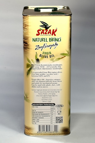 Sazak Natürel Birinci Zeytinyağı 5 L