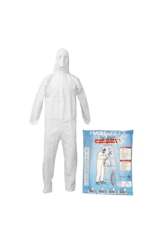 Maxsafety Macrobond Tek Kullanımlık Koruyucu İş Güvenliği Tulum Xl Beden