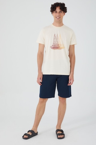 Arnetta Sailing And Sea Kırık Beyaz Erkek Bermuda Takım 001