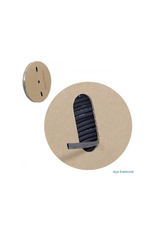 Cat Makaron-10.0 ,siyah/10.0mm 1mt Daralan Makaron