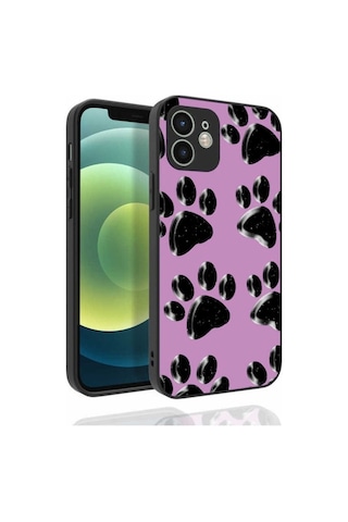 Apple Uyumlu iPhone 12 Kılıf Desenli Kamera Korumalı Parlak Zore Nora Kapak NO3