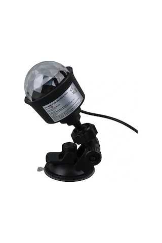 Ledx Al-kx-6889 Projeksiyon Atmosferli Usbli 4 Watt Şarjlı Sihirli Rgb Led Disko Topu