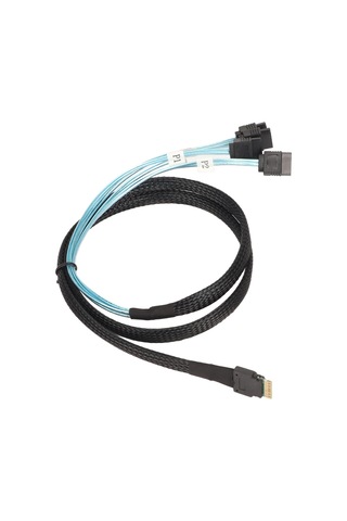 Vkemall Sff-8654 İle 4 Sata 7pin Bağlantılı 12gbps Hızlı Veri Transferi Sunucu Sas Kablosu 1 Metre