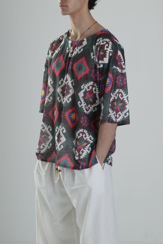 Cocopelli Etnik Desenli T-shirt Coc2258 Çok Renkli