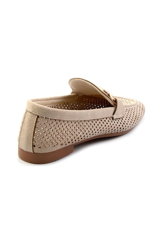 Bambi Bej Kadın Loafer Ayakkabı K01688010902 Bej