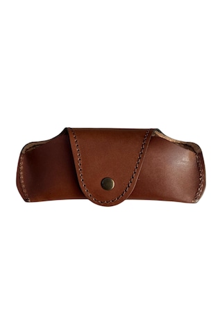 Lnleather Gerçek Deri Gözlük Kılıfı Kızıl Kahve Rengi 95837468