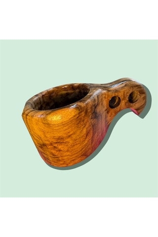 Ahşap El Oyması Kuksa Bardak