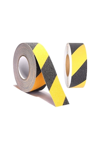 50 Mm x 15 M Kaydırmaz Bant Starline Sarı-Siyah X 10 Adet