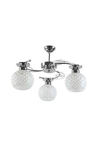 Salon - Mutfak - Yatak Odası Modern Krom Kasa Camlı Üçlü Avize Diğer Salon - Mutfak - Yatak Odası Modern Krom Kasa Camlı Üçlü Avize Diğer