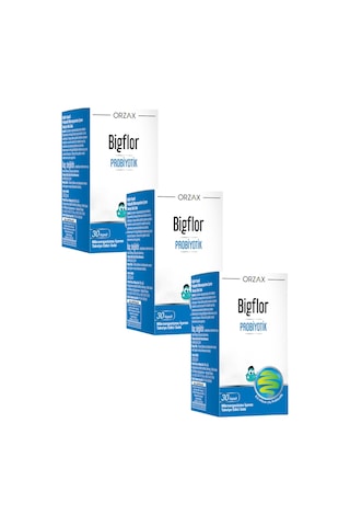 Orzax Bigflor Probiyotik 3 x 30 Kapsül