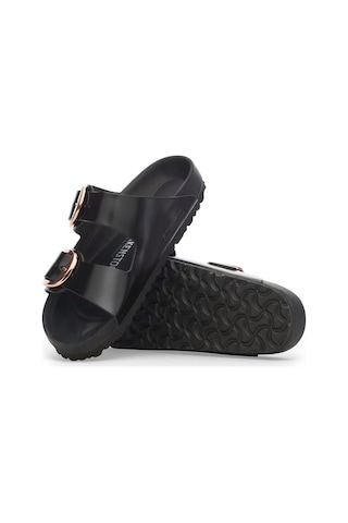 Birkenstock Bırkenstock Arızona Big Buckle Nl High Shine Exq Kadın Terlik 1027840 1027840 Siy Siyah