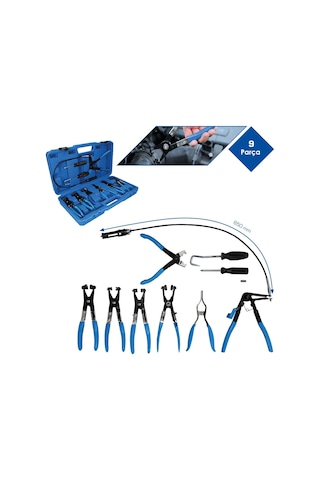 5445 Otomotiv Hortum Kelepçe Pense Seti Takımı - 9 Parça