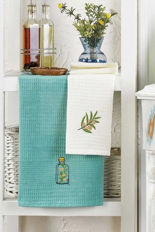 6 Parça Mutfak Kurulama Bezi 30 X 50 Cm Mint 001