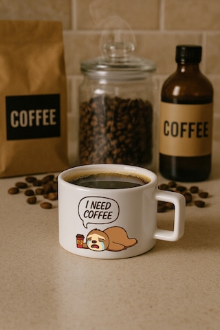Kahve Fincanı Bardağı - I Need Coffee I Need Coffee