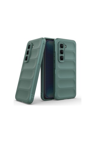 İnfinix Hot 50 Pro 4g Kılıf Esnek Tpu Oyuklu Arka Yüzey Tasarımlı Zore Etnik Silikon Kapak Lacivert