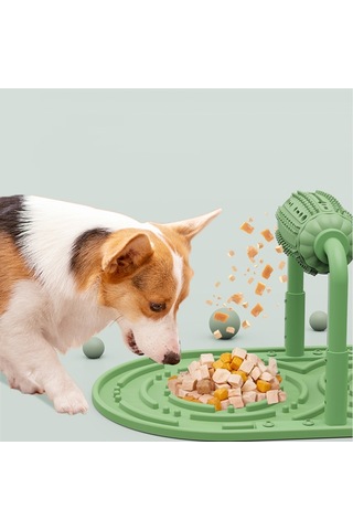 Sones Cw312 Pet Rulo Gıda Sızıntısı Köpek Bulmaca Ayarlanabilir Besleyici