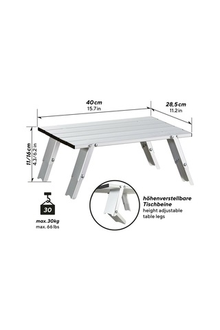 Uquıp Handy Ultralight Masa Gümüş