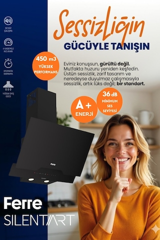Afm Tech Ve Ferre Epu Sessiz Elektrikli Vitro Siyah Dijital D063-SA + V6-05 + FM7700 Ankastre Set