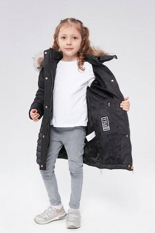 Benitto Kids Benittokids Kız Çocuk Natürel Kürklü Kaban 51301-siyah Siyah