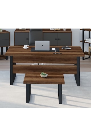 Robinhome Grand Metal Ayaklı Barok Ofis Sehpası