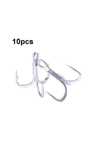 Hengjia Fh061 10pcs Üç Çeneli Tiz Kan Oluk Kancaları, Spesifikasyon: 2, Boyut:2