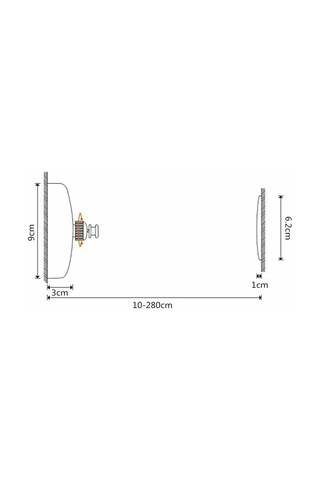 Ayarlanabilir Teleskopik Kurutma Rafı 2,8 M Paslanmaz Çelik Ve Cilalı Krom İç Mekan Dış Mekan B Diğer