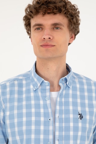 U.s. Polo Assn. Erkek Açık Mavi Gömlek Desenli 50288665-vr003 Açık Mavi