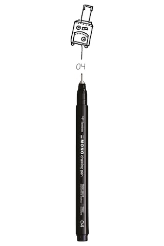 Fineliner Mono Çizim Kalem, Vuruş Genişliği 04 Yakl. 0,40 Mm , Pigmentli Mürekkep, Suya Ve Işığa Dayanıklı,