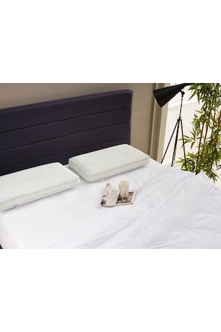 Oxydeep - Yorgunluk Önleyici Yastık - Uyku Düzenleyen Yastık - Nefes Alabilen Ortopedik Visko Yastık 1 Adet Çok Renkli