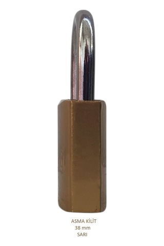 Adilon Asma Kilit, 38 Mm Sarı