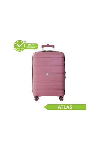 Vegmann Polipropilen Pp Atlas Mürdüm Büyük Boy Valiz Mürdüm