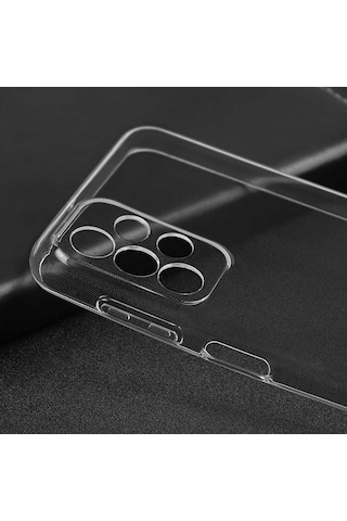 Zore Galaxy Uyumlu A23 Kılıf Msra Süper Silikon Kapak - Renksiz Renksiz