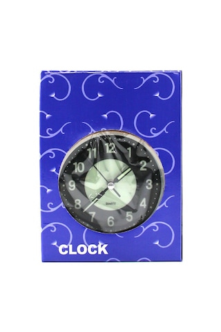 Twin Bell Alarm Clock Bgc-51 Yuvarlak Masa Çalar Saat - Metal Eskitme Kasa, Pilli, Işıklı Ve Fosforlu, 10 Cm Diğer
