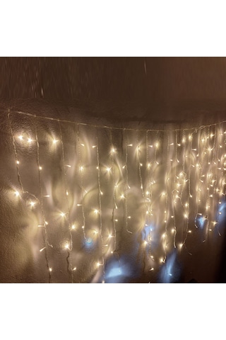 Saçak Led Işık Perde Aydınlatma 2m Gün Işığı Beyaz Flaş Gün Işığı