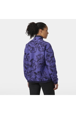 Helly Hansen W Imperial Printed Pile Snap Kadın Polar Mont-31065 Mor