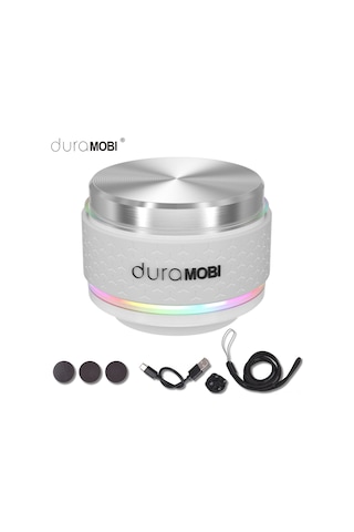 Lemestar Humbird Pro Kemik İletimli Hoparlör - Bluetooth, Rgb Işıklı, Derin Taban, Manyetik Taban, Taşınabilir Mini Ses Sistemi Beyaz, 1 Adet