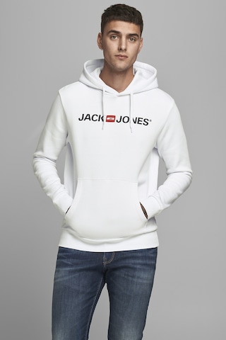 Jack & Jones Jack Jones Erkek Sweatshirt 12137054 Whıte 479338 Beyaz