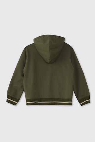 Panço Erkek Çocuk Fermuarlı Sweatshirt Lacivert Haki