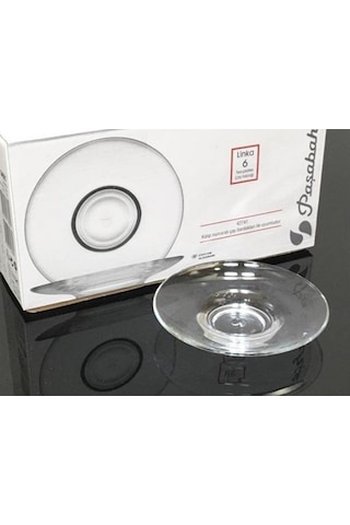 Paşabahçe 54621 Linka Çay Tabağı 6'lı Şeffaf