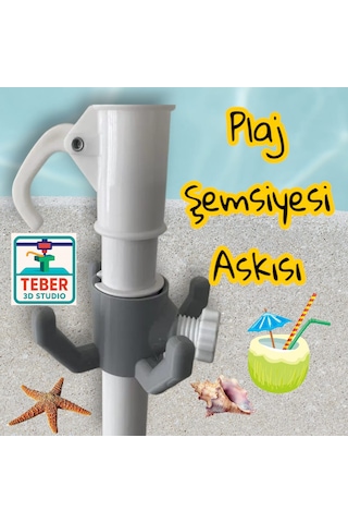 Plaj Şemsiyesi Askısı - Kanca Karışık Renkli