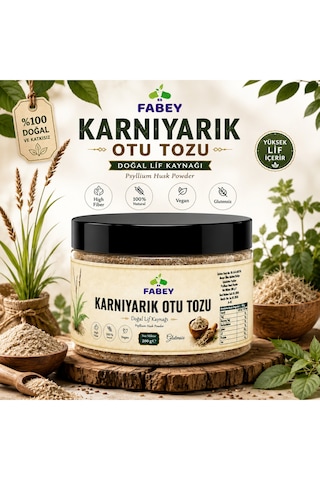 Esfabey Karnıyarık Otu Tozu Psyllium 200 Gr